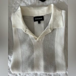 Bonobos mens chevron knit polo